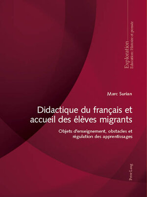 cover image of Didactique du français et accueil des élèves migrants